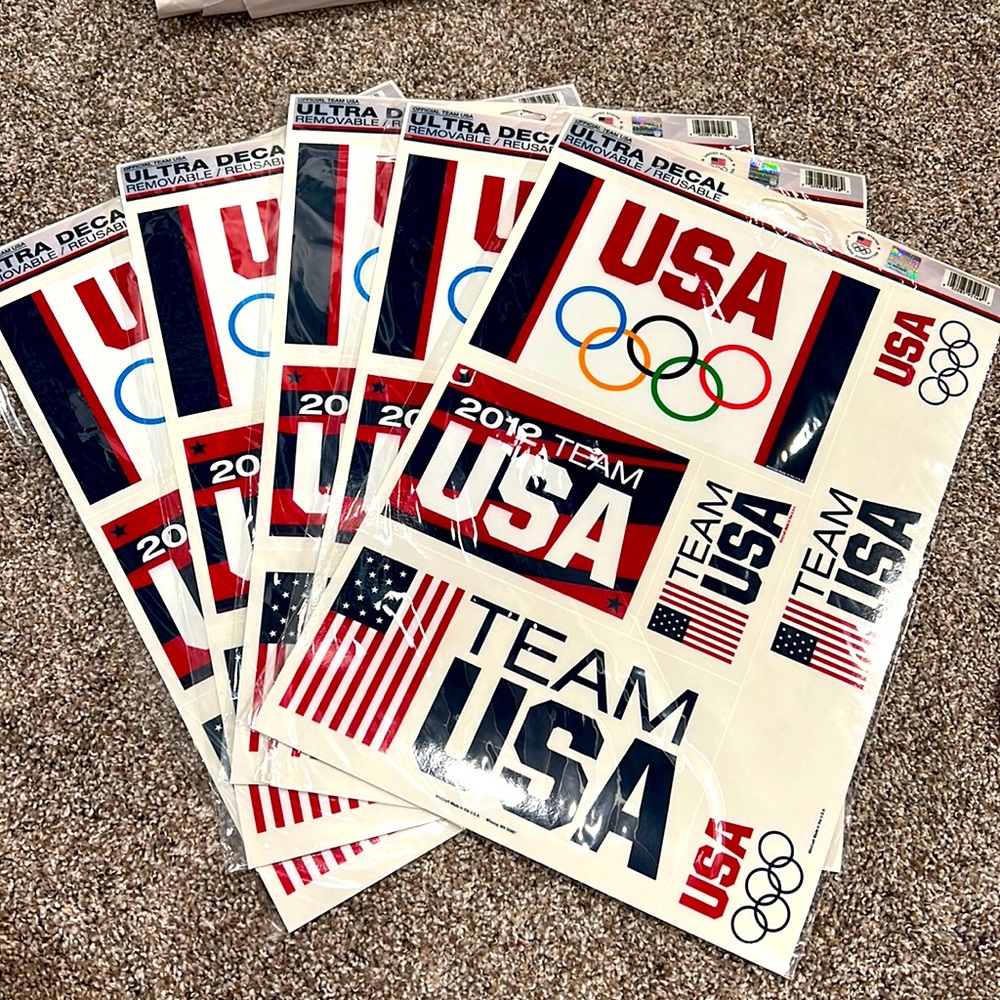 2012 Olympics Team USA Decal Sets (5)